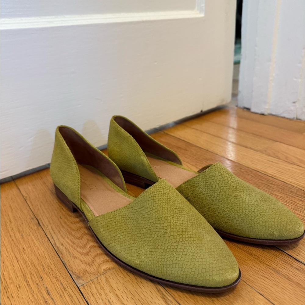 Madewell Olive Green Flats NEVER WORN